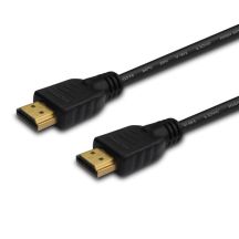 SAVIO HDMI CABLE 2M V2.0 HIGH SPEED, ETHERNET/3D BLACK, GOLDEN CONNECTORS CL-195