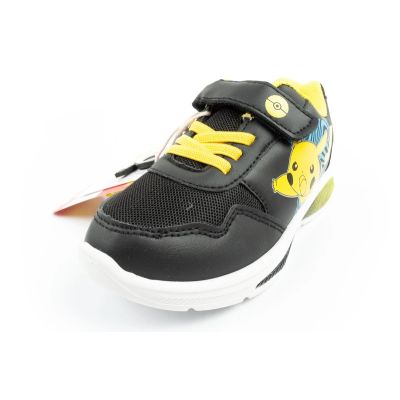 12. Leomil Pokemon children's sports shoes sneakers lightweight with velcro black yellow