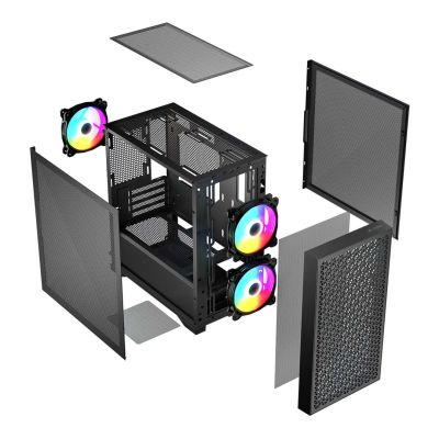 9. LOGIC DART PRO ARGB MINI USB TYPE-C CASE BLACK