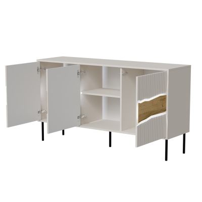3. INSERTO 3D chest of drawers 143.5x40x80 cashmere + LED