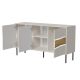 3. INSERTO 3D chest of drawers 143.5x40x80 cashmere + LED