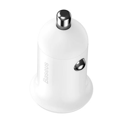 3. Baseus Grain Pro car charger 2x USB 4.8 A white (CCALLP-02)