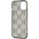 6. Karl Lagerfeld IML Mono KL Pattern & Cord case for iPhone 15 / 14 / 13 - black
