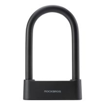 Rockbros 32210818001 SMART Bicycle Lock with Fingerprint Reader and Bluetooth Connectivity - Black