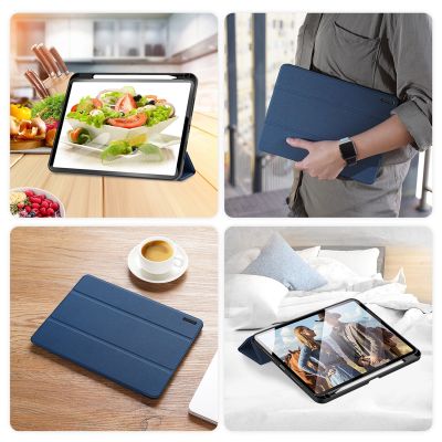 10. Dux Ducis Domo case with flap and smart sleep for Xiaomi Pad 6 / 6 Pro - blue