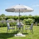 9. GARDEN PARASOL 185 CM GREY
