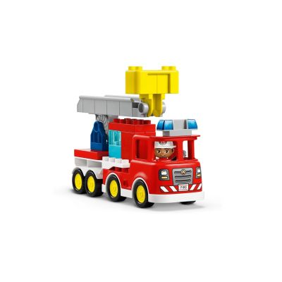 5. LEGO DUPLO TOWN 10473 Fire Truck with Hose and Fireman