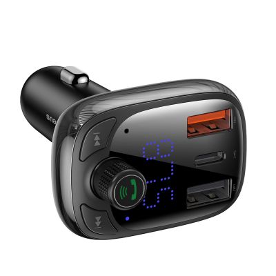3. Bluetooth transmitter / car charger Baseus S-13 (Overseas Edition) - black