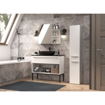 7. Bathroom cabinet NEL II 31x30xH174 matt white
