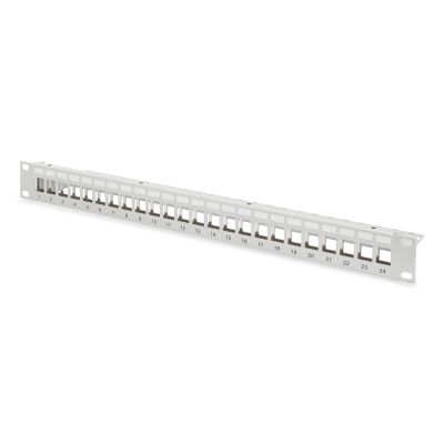 9. DIGITUS 1U 24xCat6A patch panel, shielded Keystone module