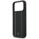 6. Mercedes Leather Star Pattern Stripes MagSafe Case for iPhone 17 Pro Max - Black