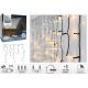CHRISTMAS LIGHTS OUTDOOR CURTAIN LIGHT 360 LED CONTROLLER TIMER WARM WHITE GREEN CABLE