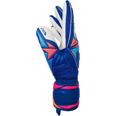 4. Reusch Attrakt Grip goalkeeper gloves blue 5670815 4126