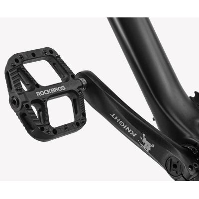 2. Rockbros Bicycle Pedals Nylon Black 2021-12ABK