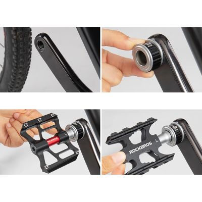 3. Rockbros K3462F-BK Detachable Quick Release Bicycle Pedals - Black
