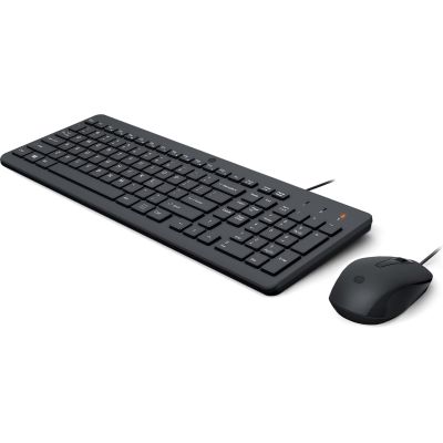 11. HP 150 Wired Mouse and Keyboard Set, Black, German Layout, 240J7AA#ABD