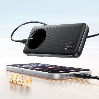 16. Joyroom JR-PBF12 Pro Powerbank 22.5W 10000mAh with Digital Display 2x USB-A 1x USB-C - Black