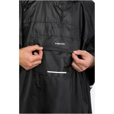 9. VIKING Vesper Backpack Rain Poncho, Black