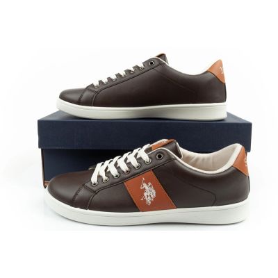 10. US Polo Assn. shoes sneakers men's fashionable brown comfortable
