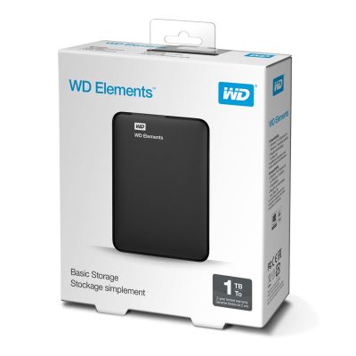 7. External HDD WD Elements Portable 1TB 2.5 Black