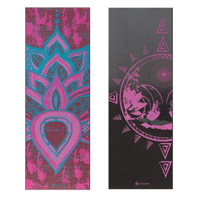 11. Gaiam "BE FREE" Double-Sided Yoga Mat 6mm 62031