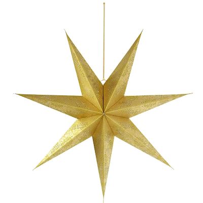 2. DECORATIVE PAPER STAR 60CM GOLD