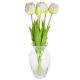 22. BOUQUET OF 5 WHITE PEONY TULIPS 39 CM LIFE-LIKE SPRING DECORATION
