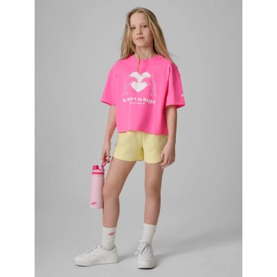 4. Loose T-shirt with a girl's print 4F 4FJRSS26TTSHF3908-54N