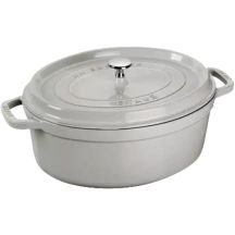 STAUB LA COCOTTE Oval Cast Iron Pot 3.2 ltr, Truffle