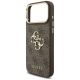 6. Guess 4G Big 4G Classic Logo Big Strap Metal Buttons Case for iPhone 18 Pro / 17 Pro – brown