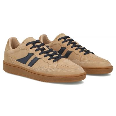 5. Men's leather shoes, beige sneakers, Filippo MP7794