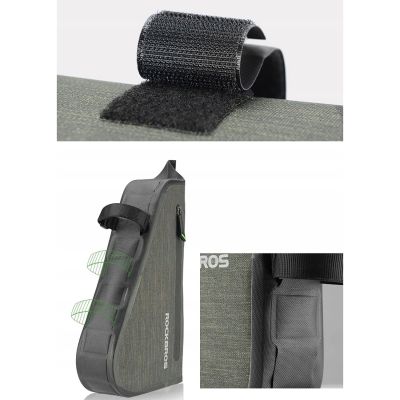 5. Rockbros AS-017 bicycle frame bag 5 l - dark green
