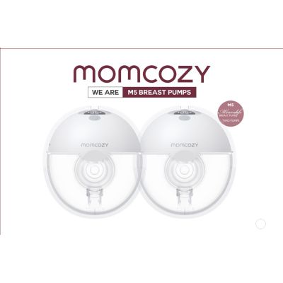 3. MOMCOZY M5 Portable Cordless Double Breast Pump