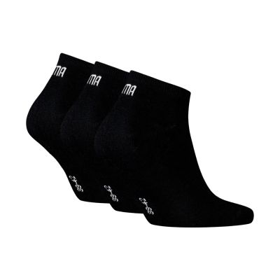 2. Puma Sneaker Plain Socks 3 Pack Black 938624 06