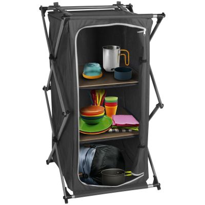 35. FOLDABLE TRAVEL CABINET WITH 3 SHELVES 49x53x95CM CAMP ACTIVE