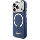 2. Guess IML Script Metal MagSafe Case for iPhone 17 Pro - Blue