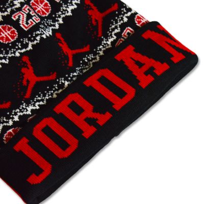 4. Air Jordan Peak Unisex Pom-Pom Winter Hat - FN4673-010
