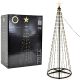 DECORATIVE CHRISTMAS TREE 154 LED SUPER WARM WHITE 150 CM REMOTE CONTROL BLACK FRAME