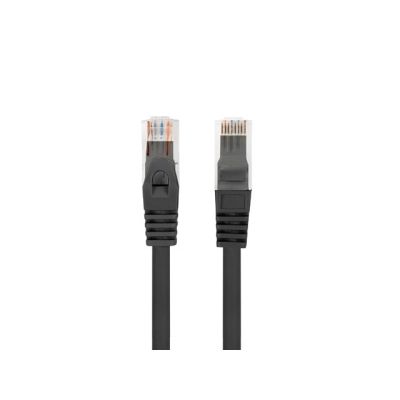 LANBERG CAT.6 UTP LSZH CU 0.25M BLACK PATCH CABLE FLUKE PASSED