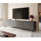 3. ABETO TV cabinet 200x42x52 graphite/glossy graphite