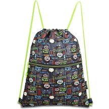 PREMIUM SCHOOL DRAWSTRING BAG/BACKPACK WITH PRINT SEMI LINE