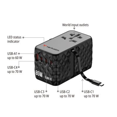 9. Verbatim CNT-02 Universal Black AC Fast Charging Internal