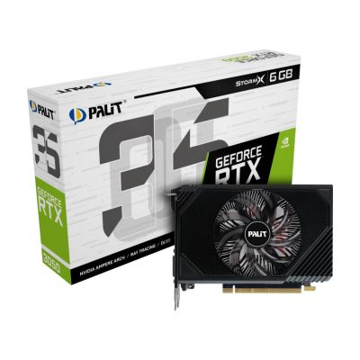 7. graphics card Palit RTX 3050 StormX 6GB