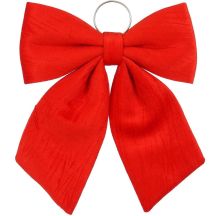 RED DECORATIVE BOW 32x40x3CM MICA