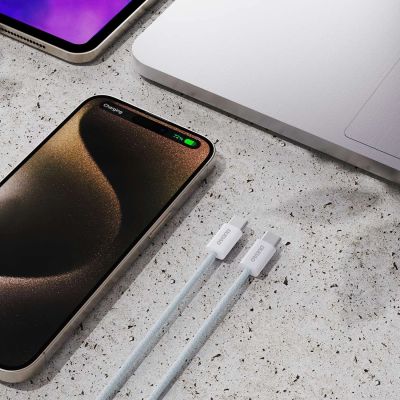 5. Dudao L6C USB-C - USB-C PD 30W cable 2m - light blue