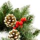 2. LARGE DIAMOND WREATH WITH ROWAN BERRIES AND PINE CONES SASKA GARDEN