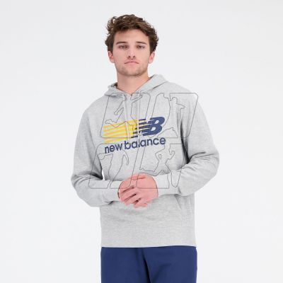 11. New Balance NB Classic Hoodie AGM M MT23902AGM