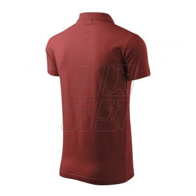 3. Malfini Single J. M MLI-20213 burgundy polo shirt