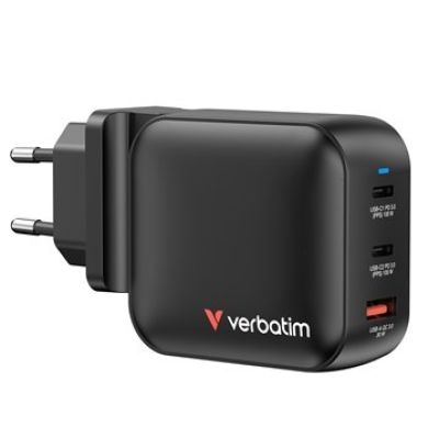 Verbatim GaN Charger 100W Universal Black AC Fast Charging Internal