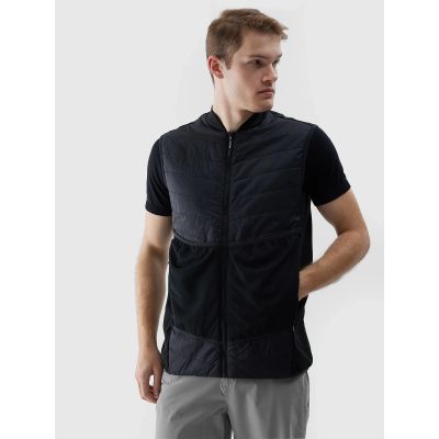 2. Men's trail running vest with primaloft black eco fill 4F